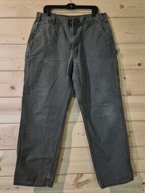 Carhartt Olive Green Work Pants Size 38x32